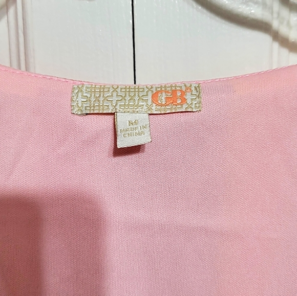 NWT Gianni Bini Long Sleeve Dress Flowey Pastel Striped Coral Peach Pink… - Picture 5 of 8